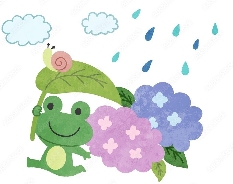 2階　6月の貼り絵