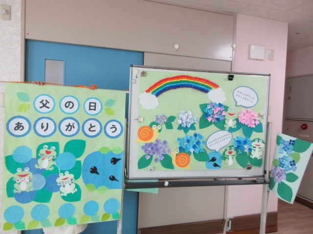 2階　6月の貼り絵