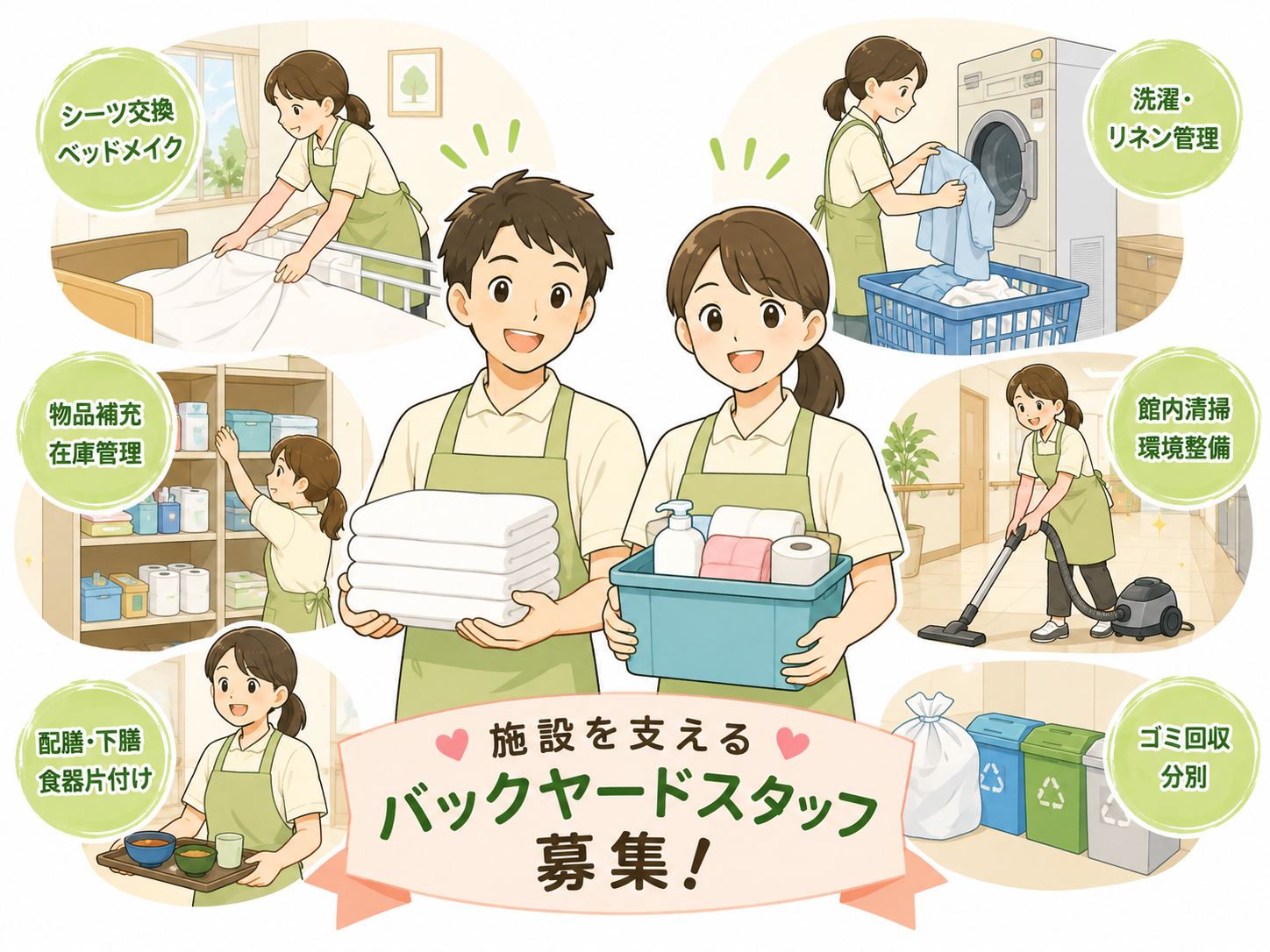 バックヤードスタッフ募集！